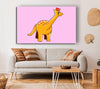 Big Herbivore Dinosaur Long Neck Pink