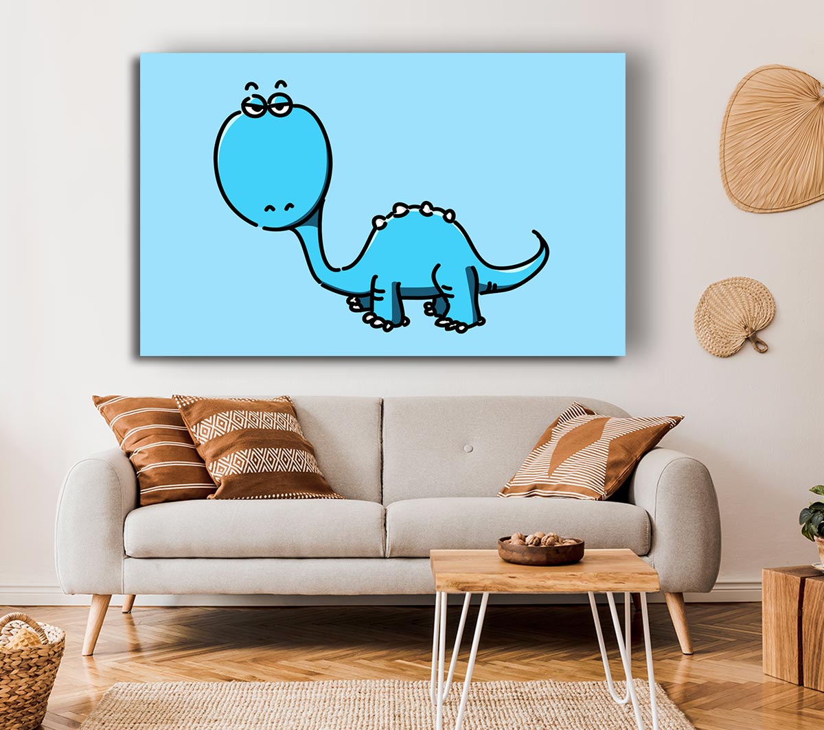 Dinosaur Not Impressed Baby Blue