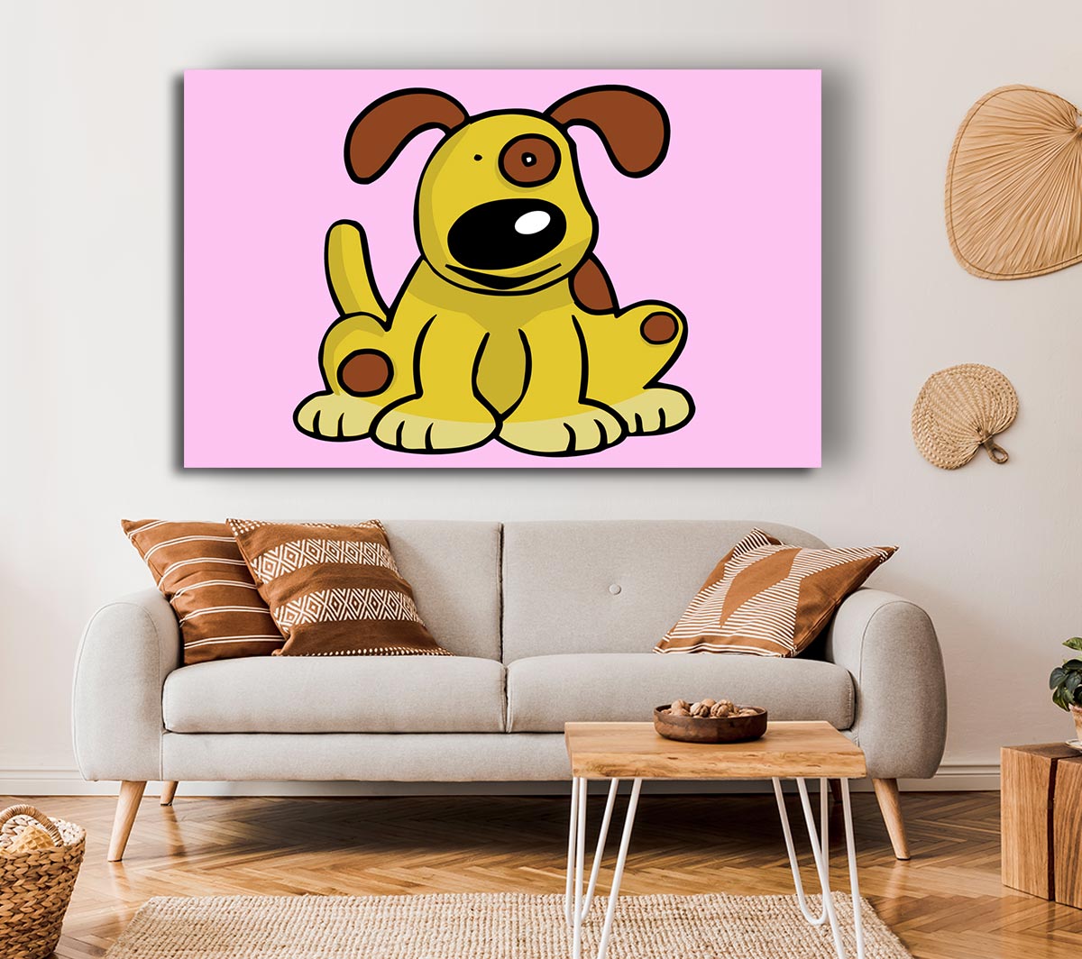 Dog Cartoon Tail Pink