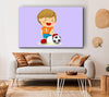 Footballer Standing On Ball Lilac