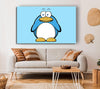 Funny Penquin Standing Baby Blue