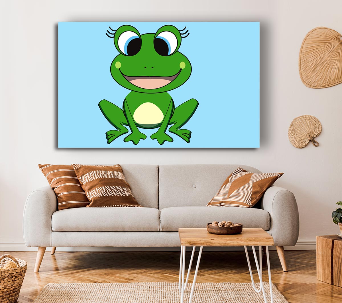 Happy Frog Ready To Leap Baby Blue