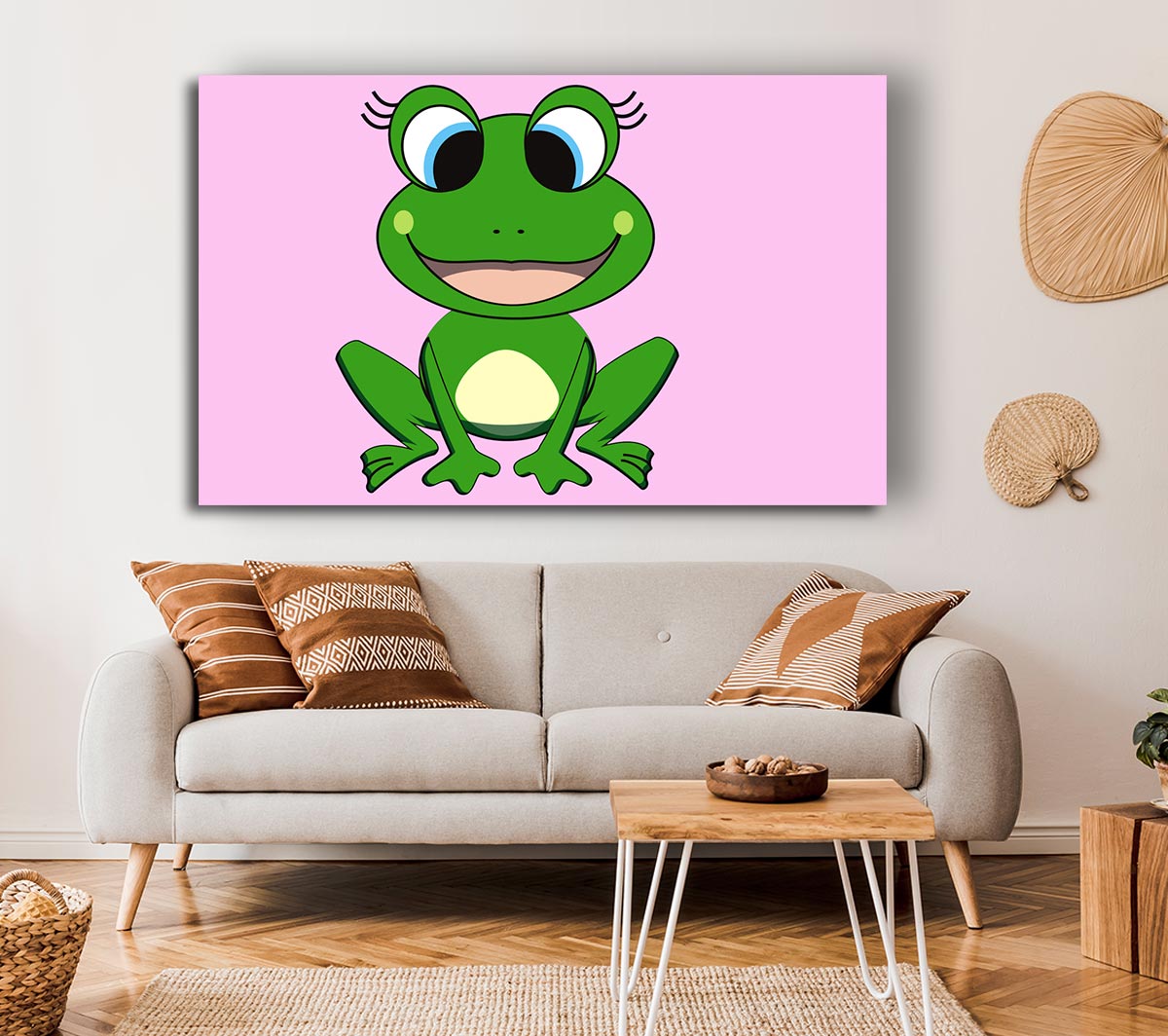 Happy Frog Ready To Leap Pink