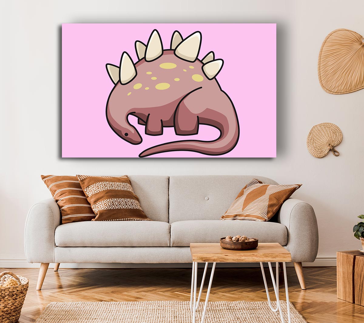 Herbivore Dinosaur Pink