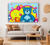 Teddy Bear Circles Baby Blue