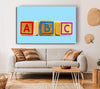 Three Alphabet Blocks Baby Blue