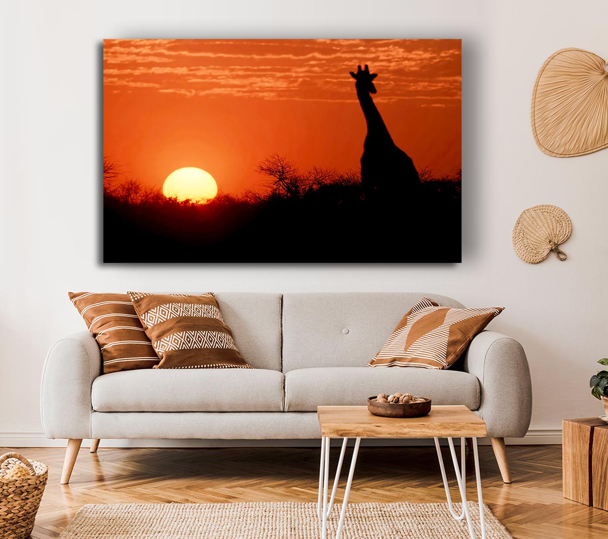 African Sunset Giraffe