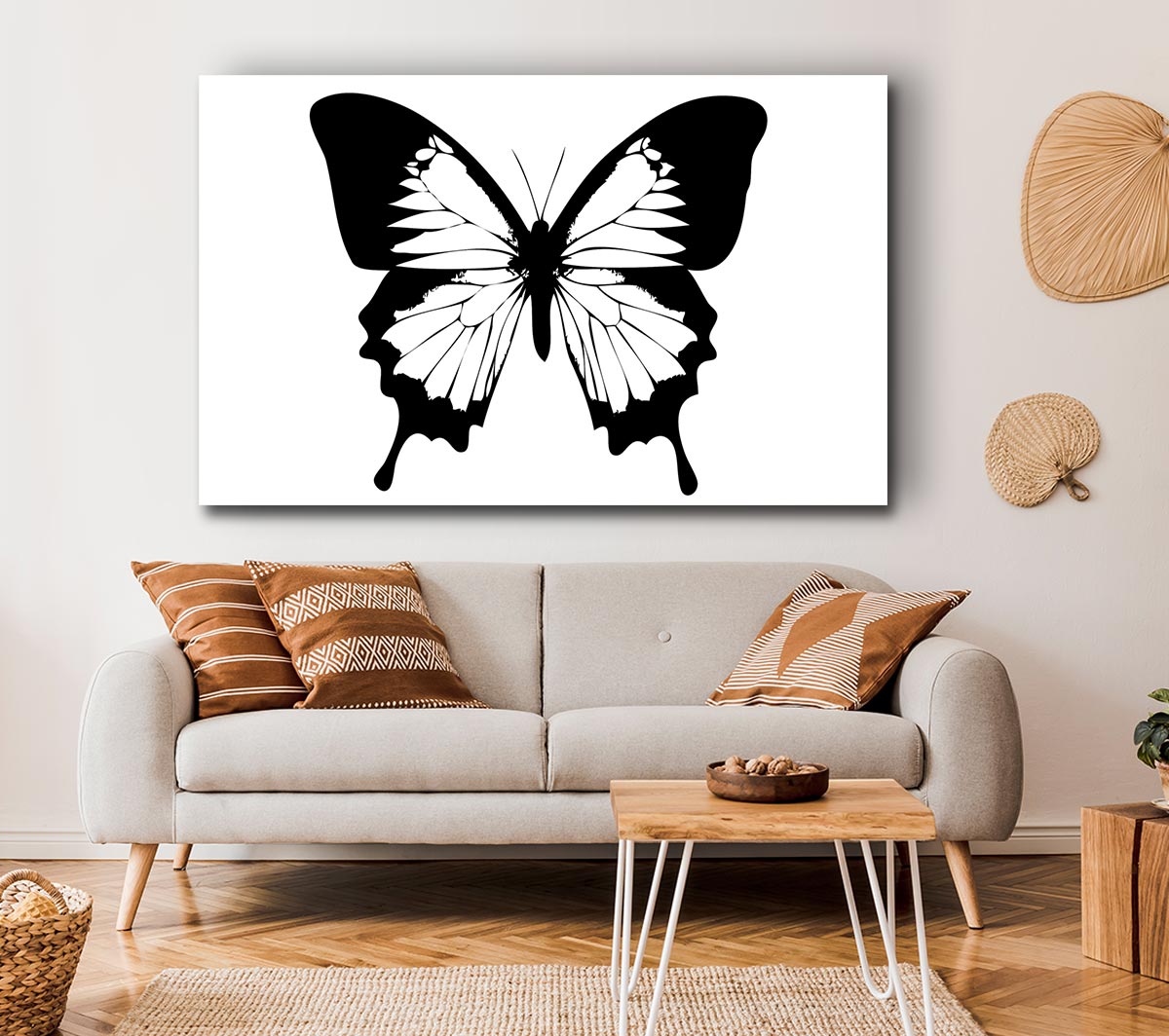 Black And White Butterfly Wings