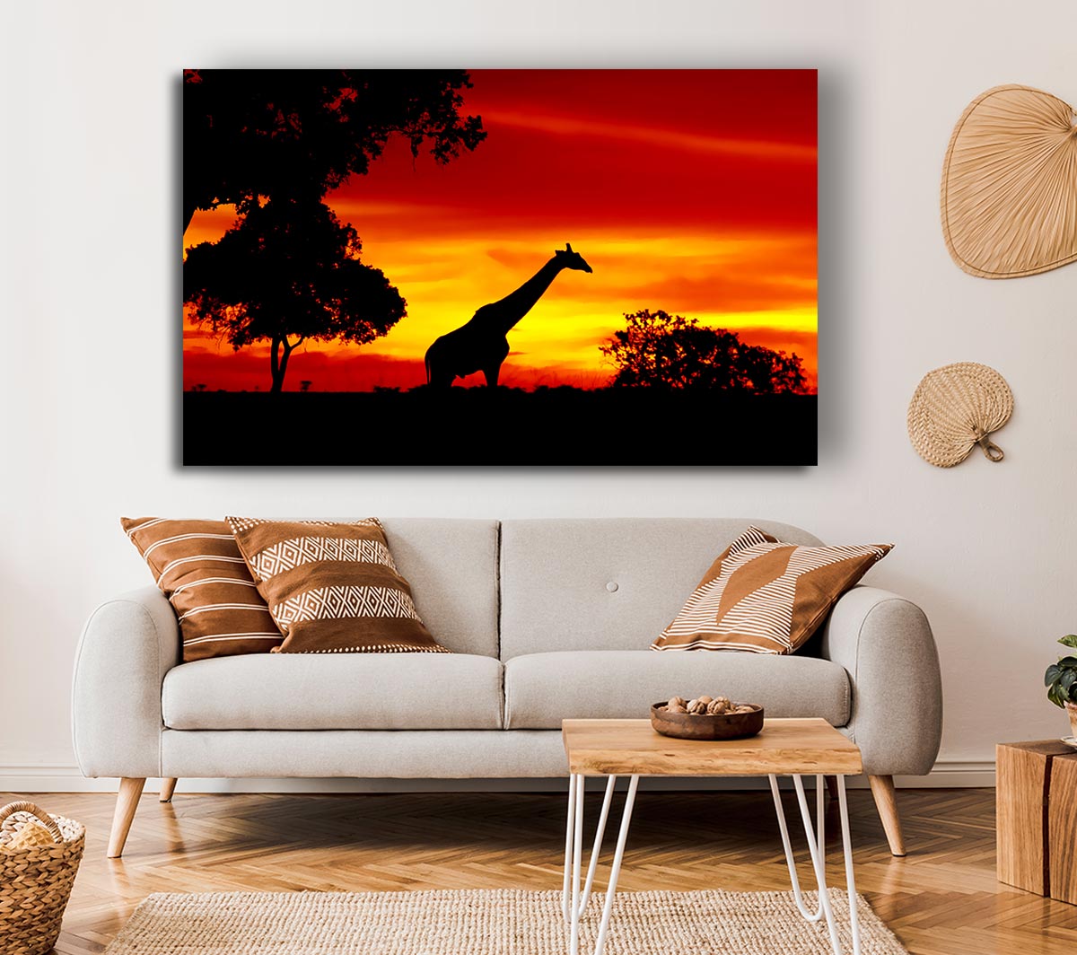 Giraffe At Dawn