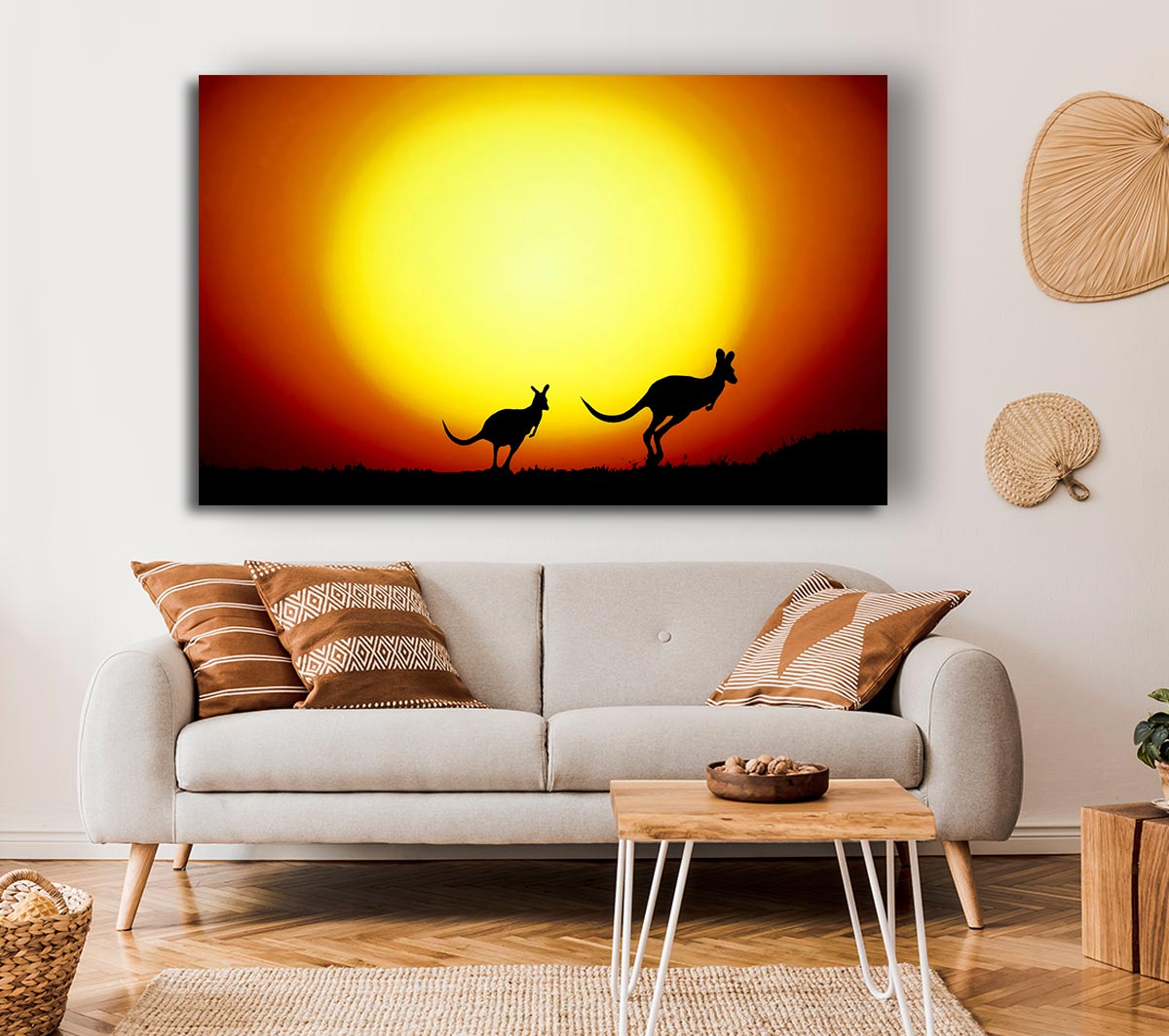 Kangaroos By Sunlight