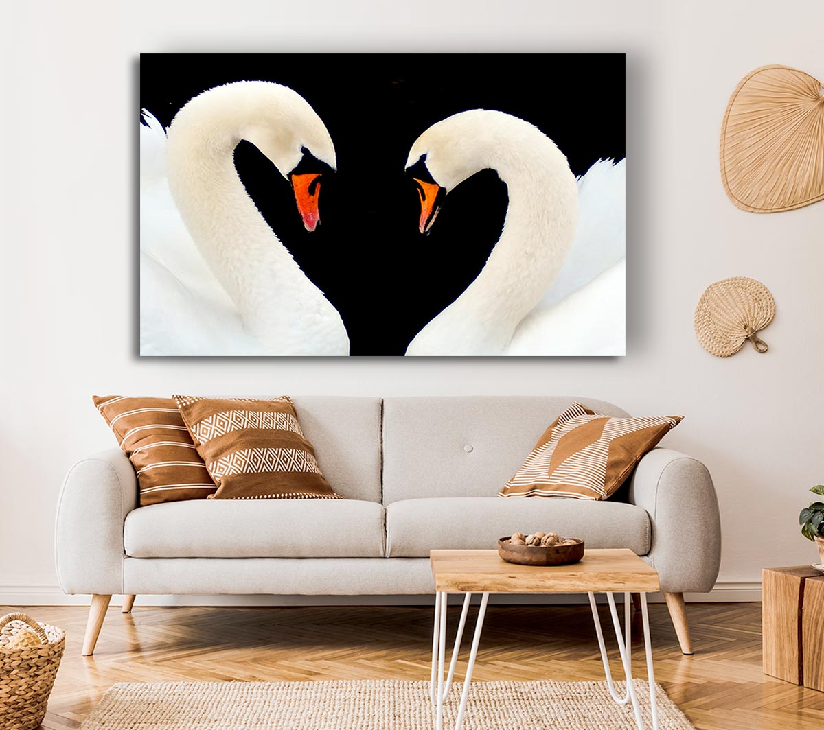 Love Heart Swans