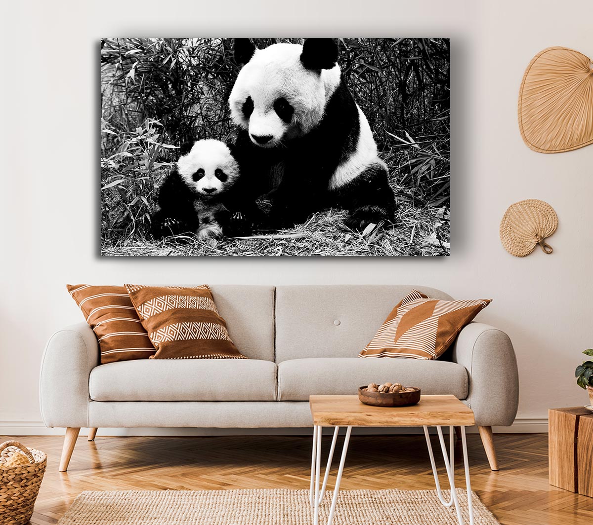 Panda Mother And Baby