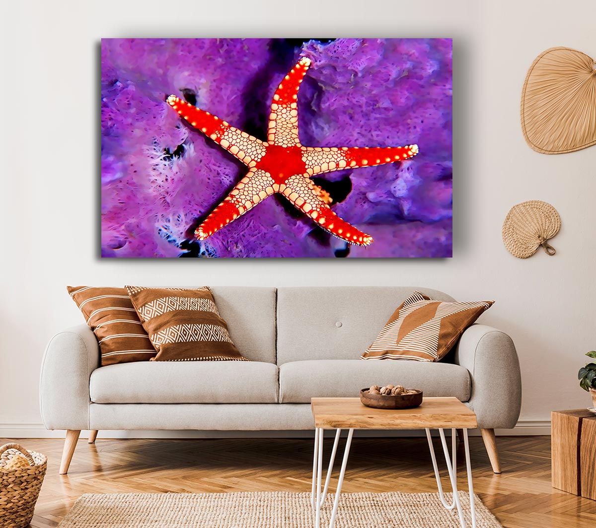 Starfish On Purple