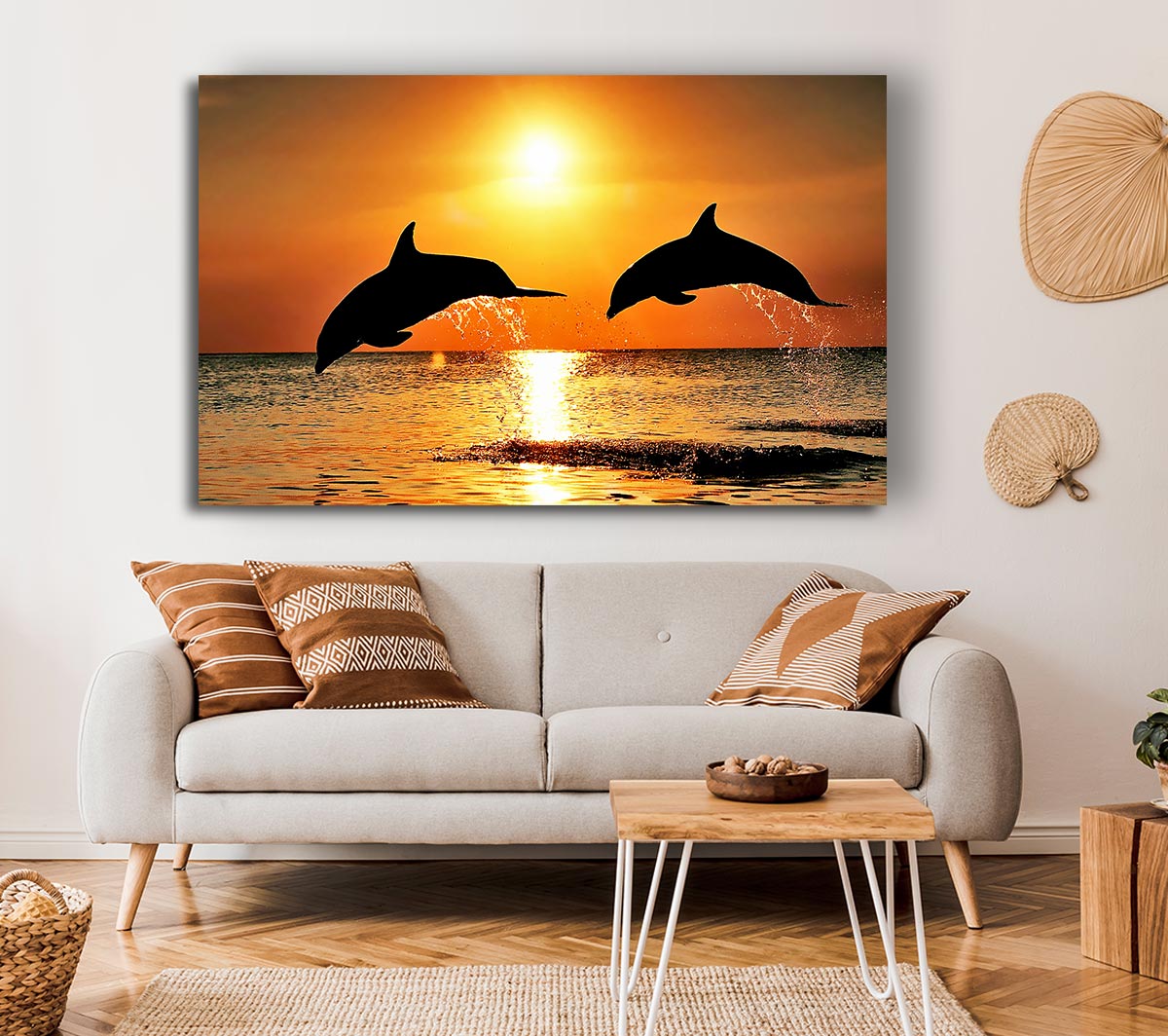 Sunset Dolphins