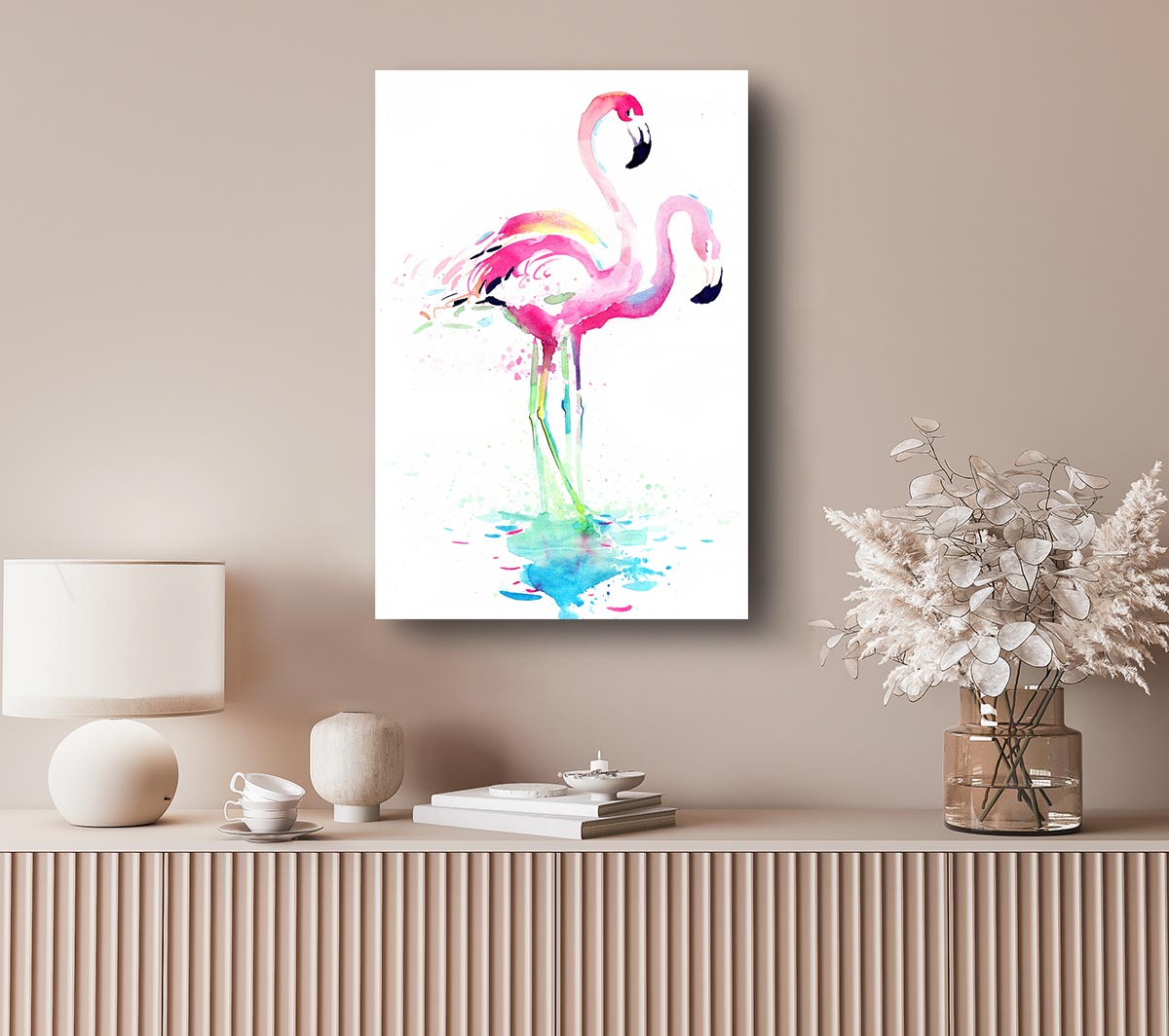 Flamingo Watercolour