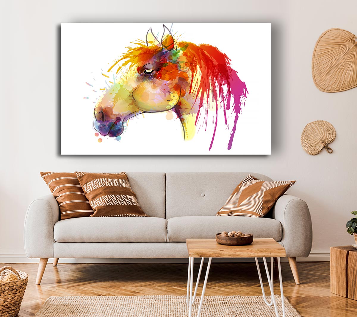 Beautiful Rainbow Horse