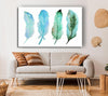 Green Blue Indian Feathers