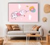 Pink Elephant Floating On Balloons