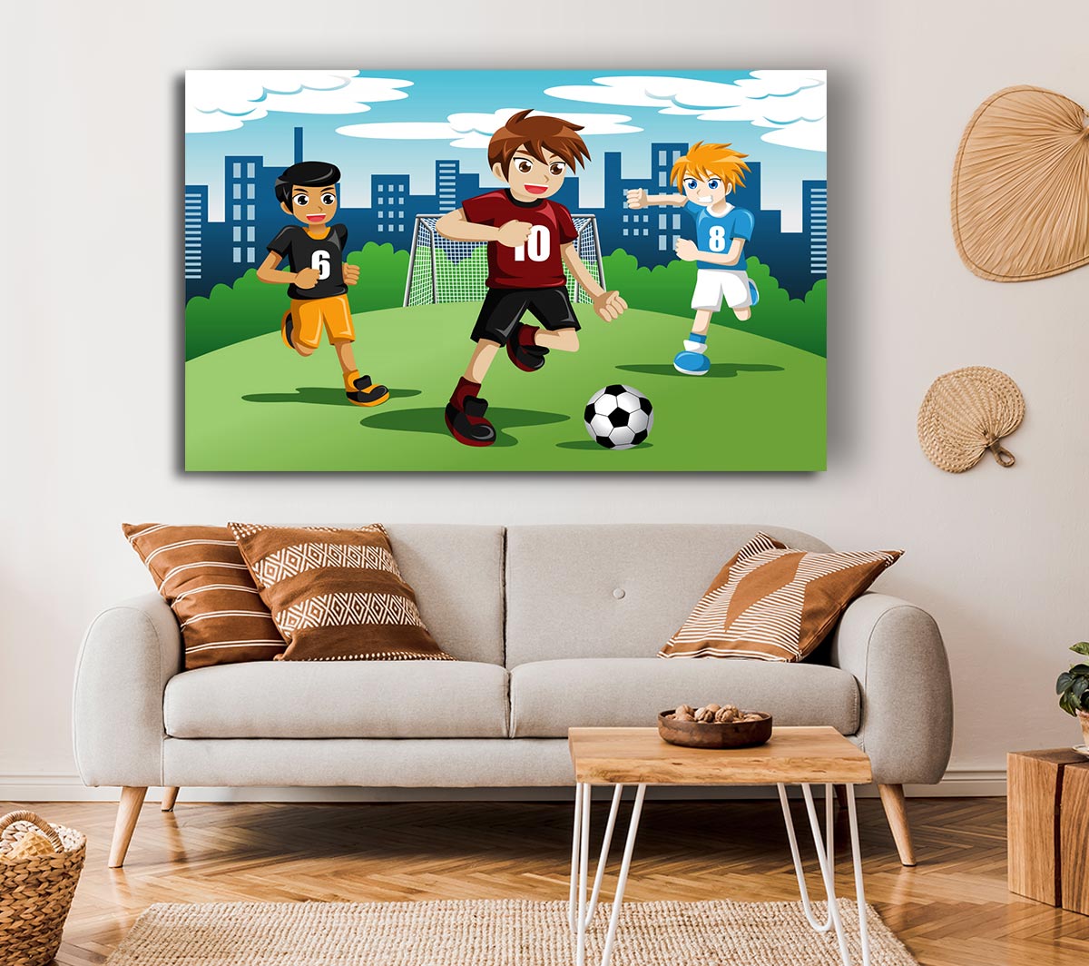 Piktura: Fëmijët Futbollistë