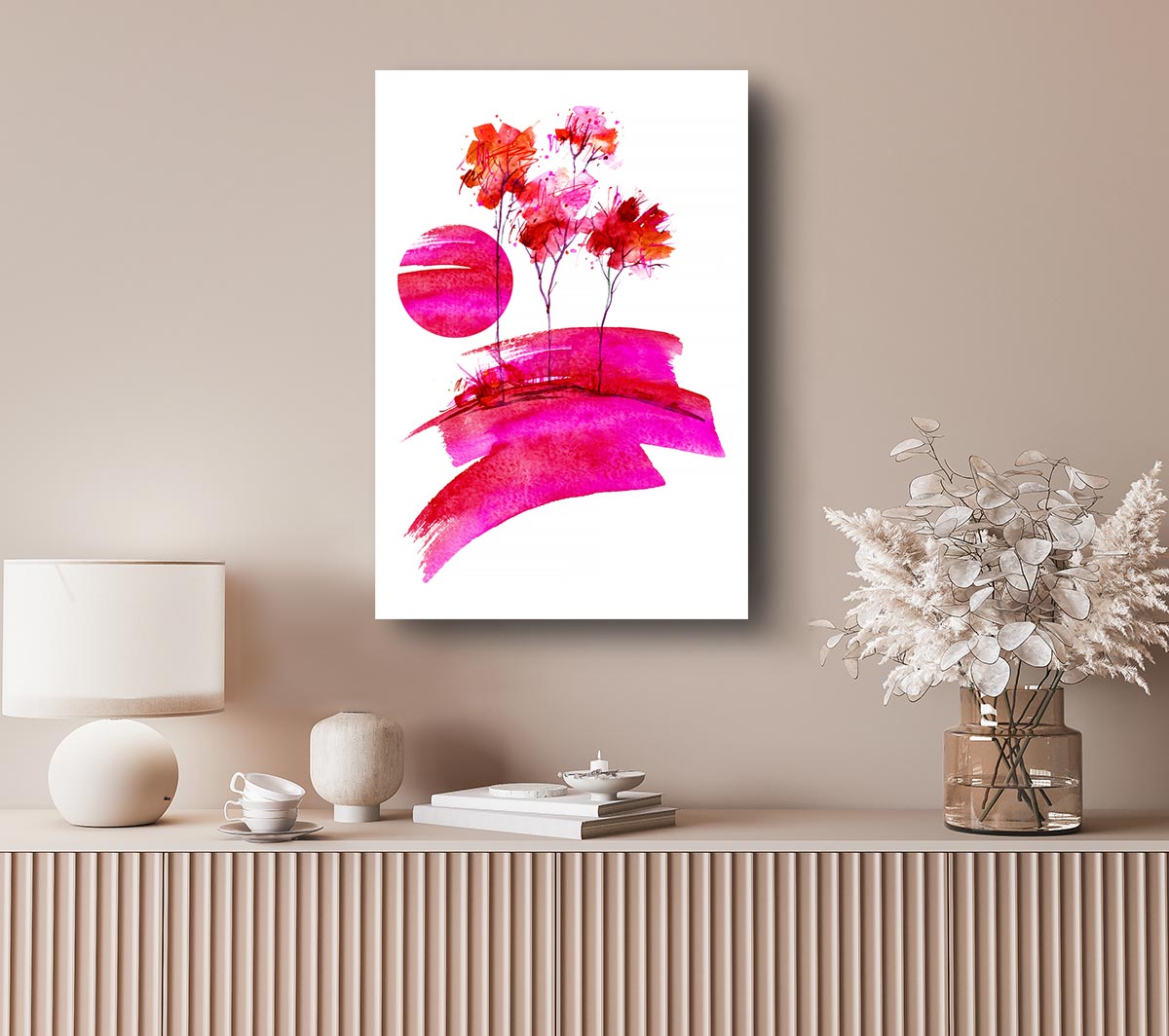 Pink Sun Trees