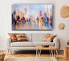 City in acrylic paints