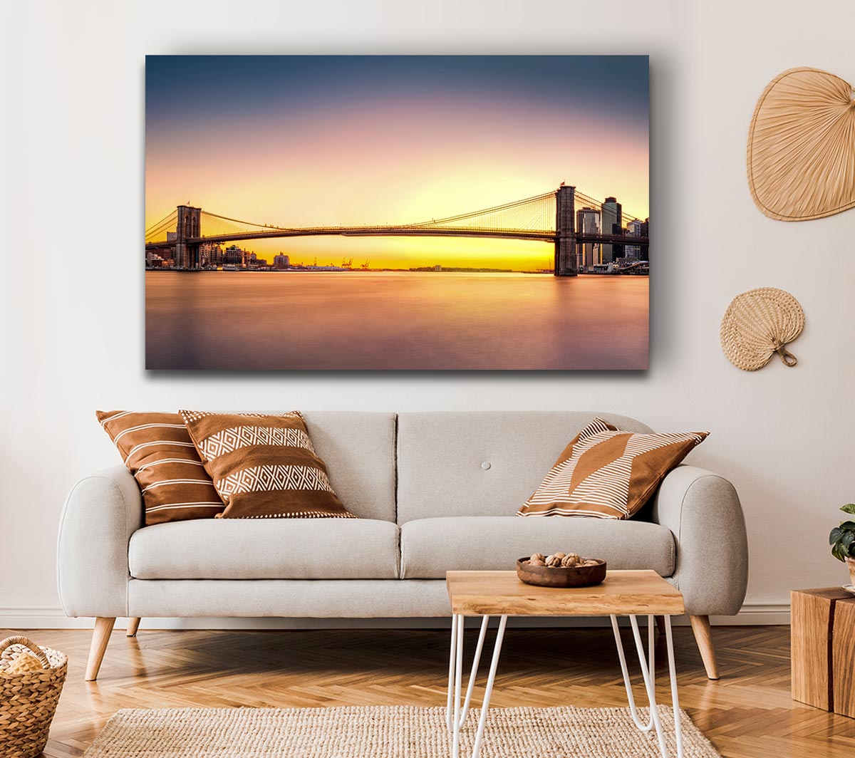 NYC Bridge on the sunrise