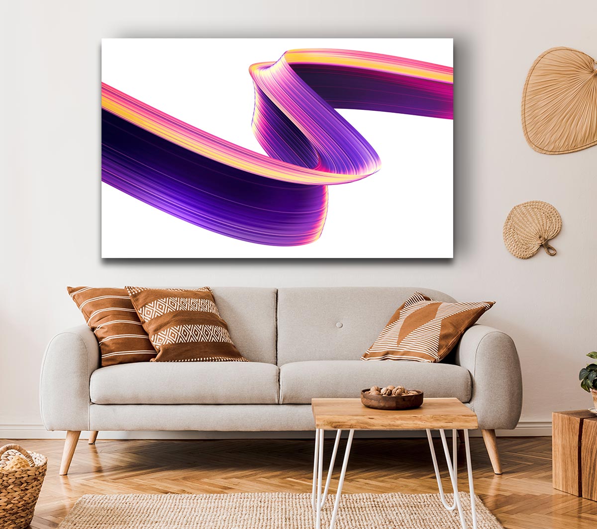 Purple Ribbon swirl