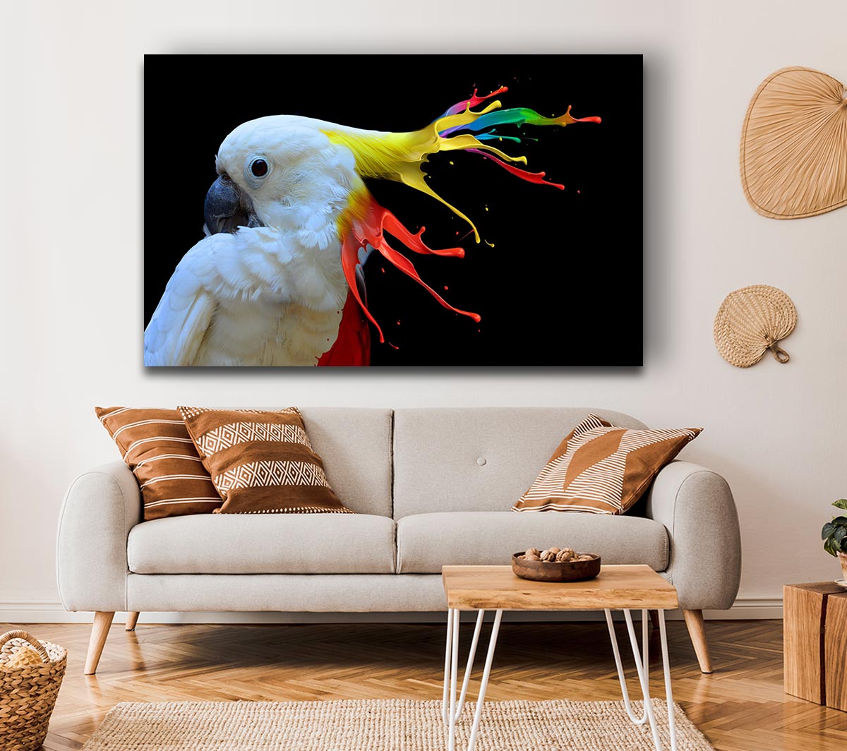 cockatoo colour splash