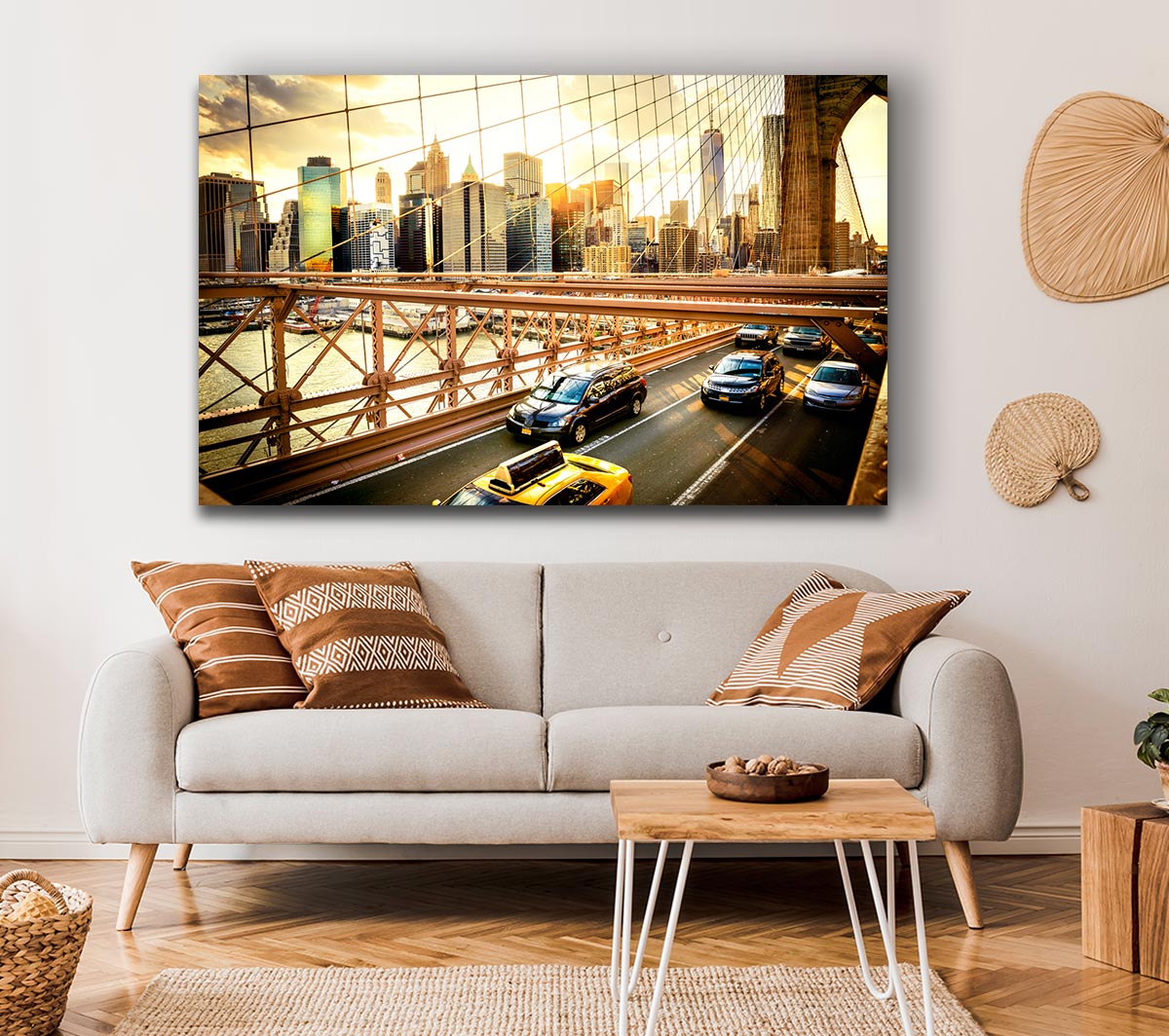NYC bridge with traffic