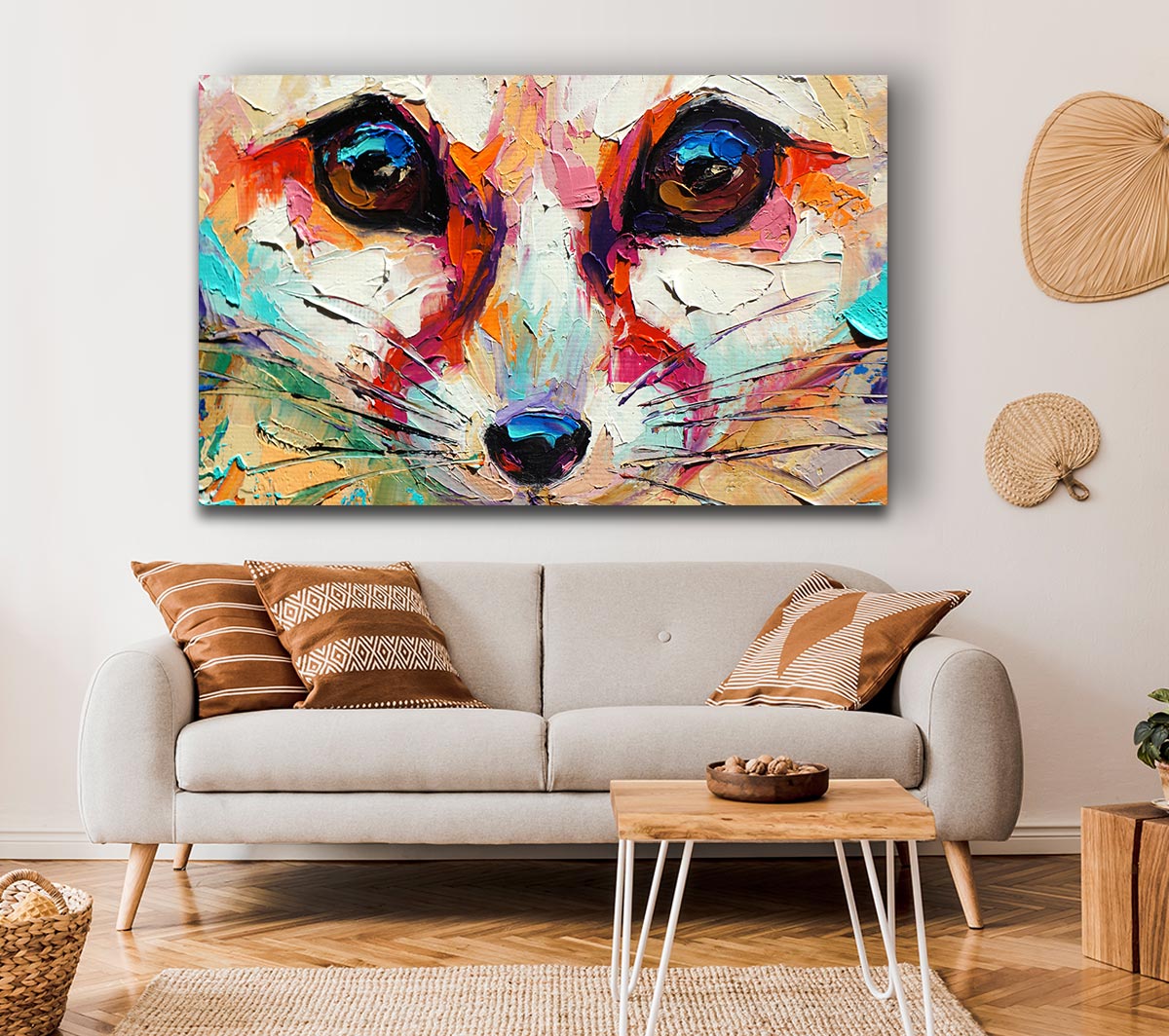 Close Up Fox Painting