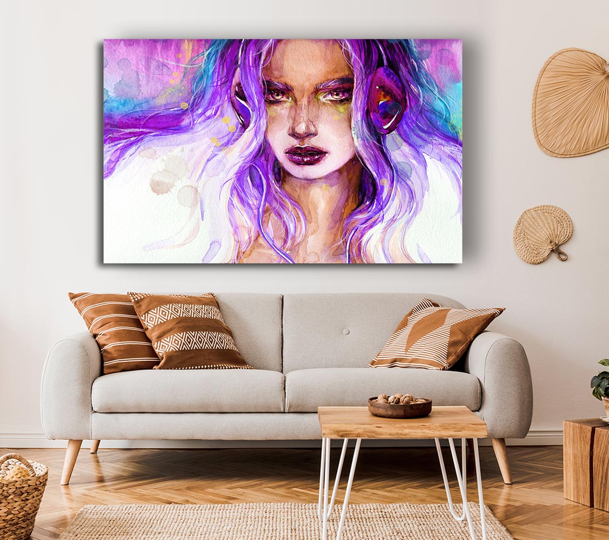 Lilac Woman Watercolour