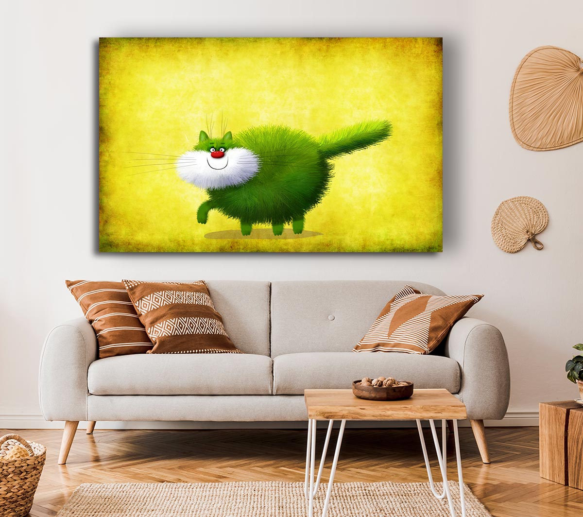 The Green Fuzzy Cat