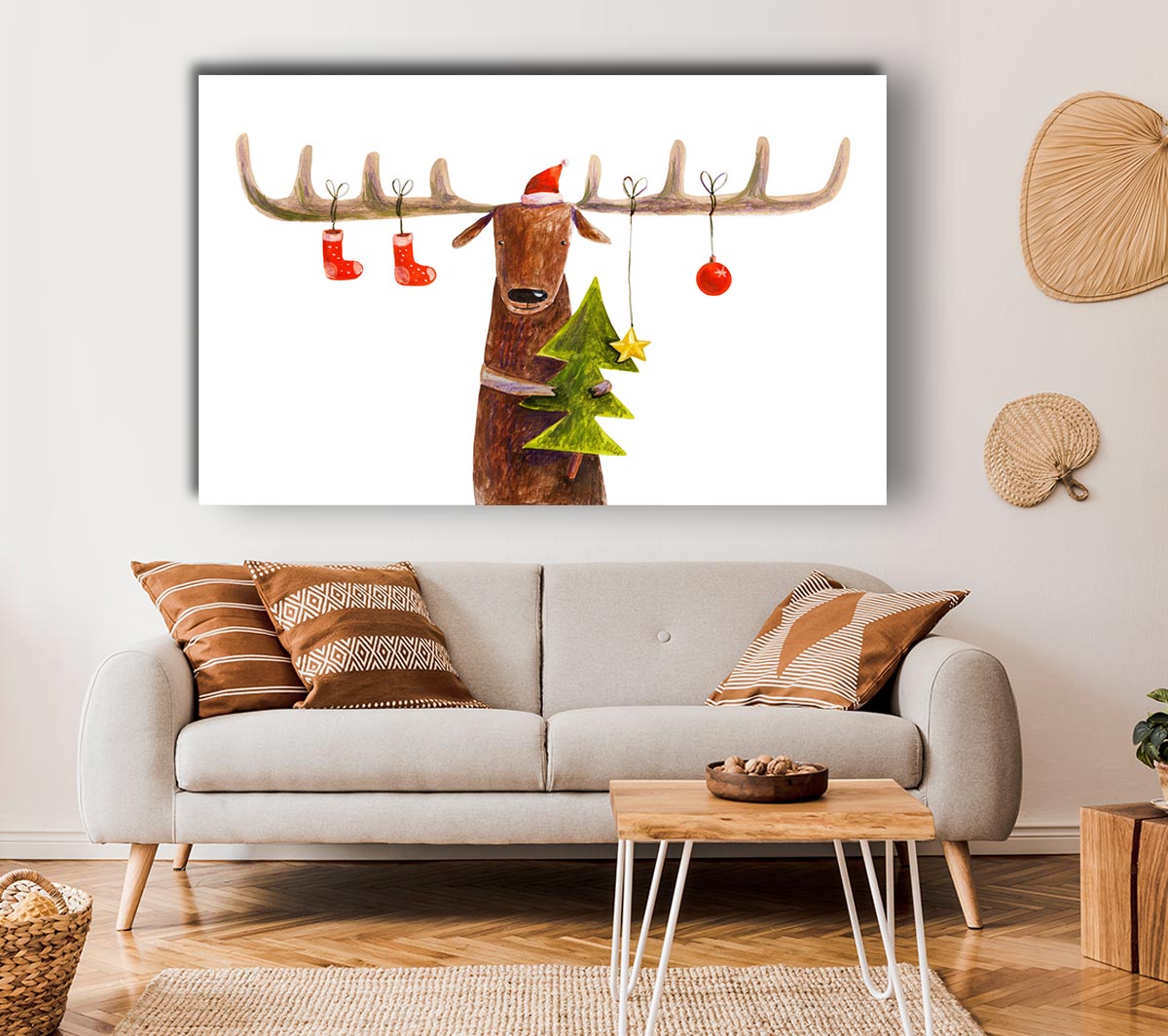 Reindeer At Christmas Antlers