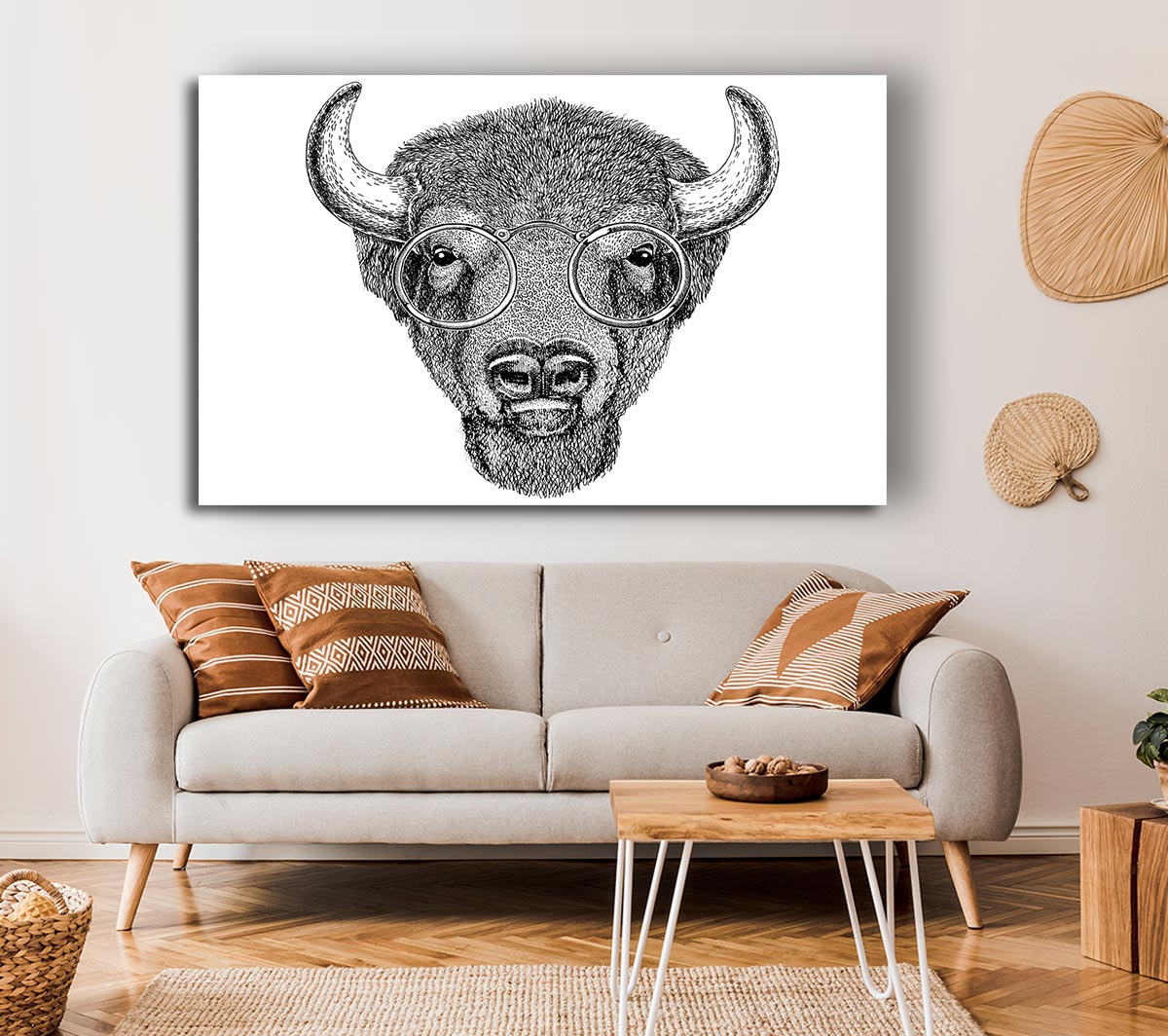 Glasses On A Bison