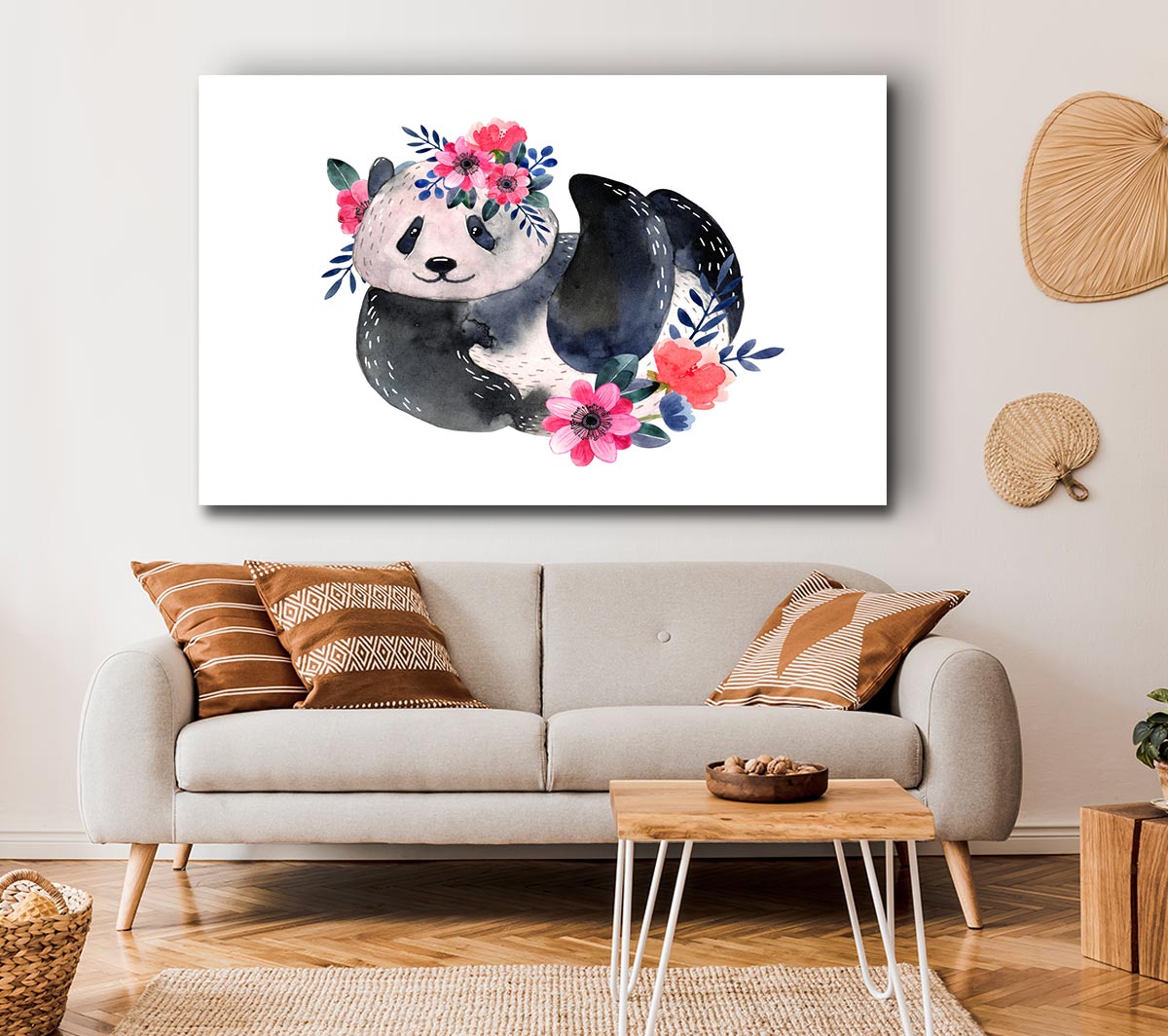 Cute Floral Panda