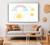 Happy Rainbow And Clouds