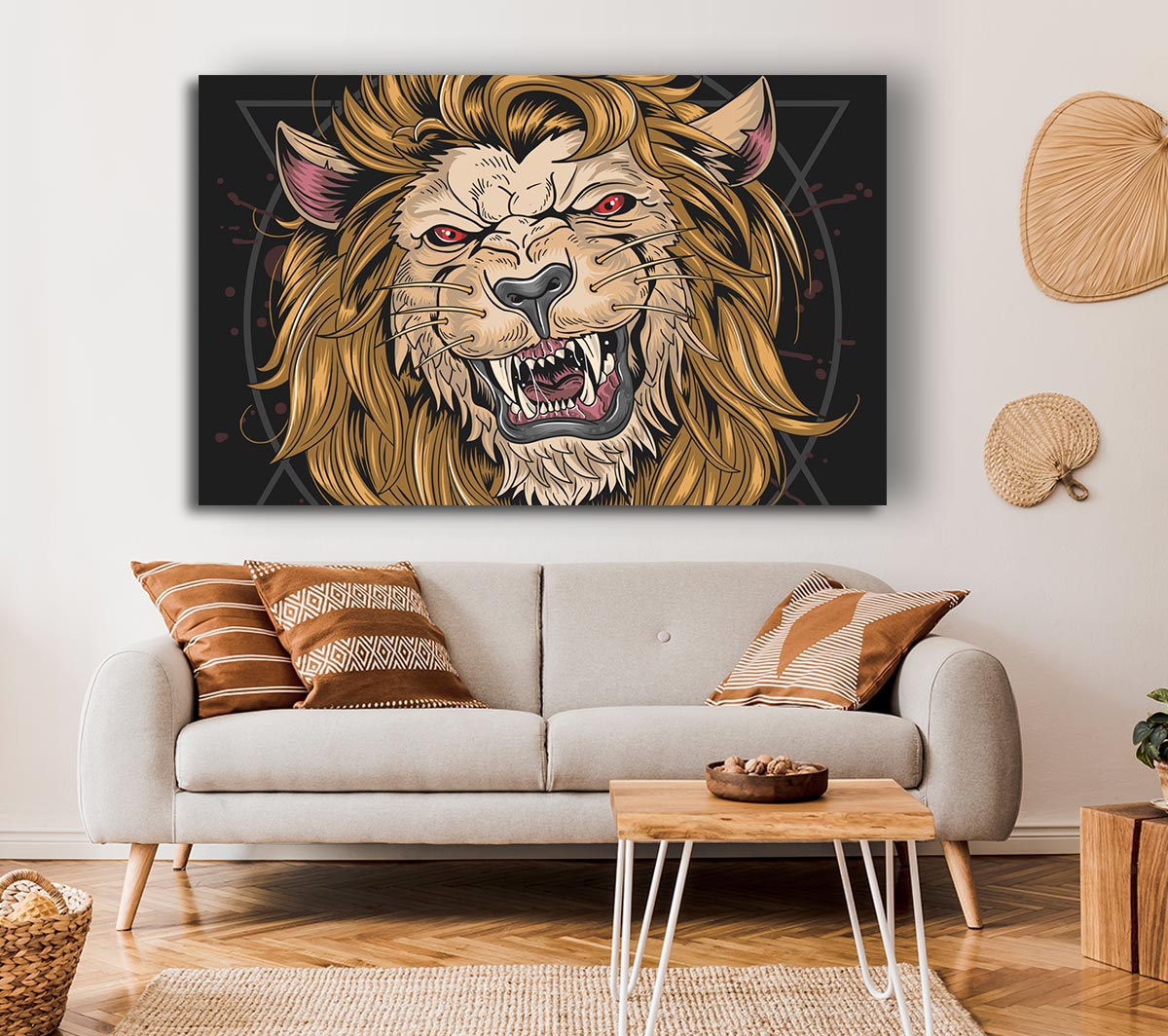 Fearsome Lion Angry