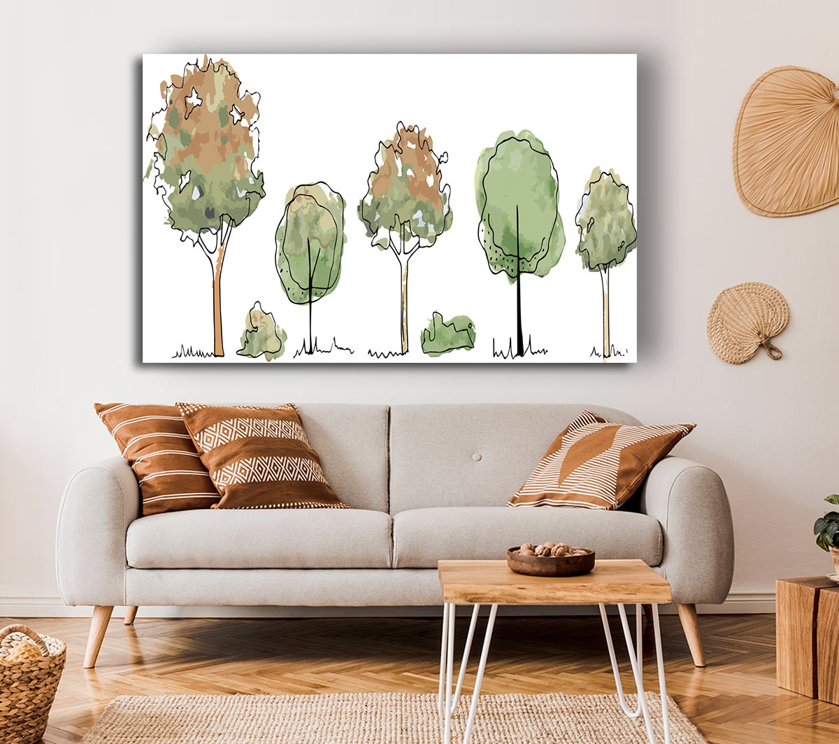 Five Trees In A Row