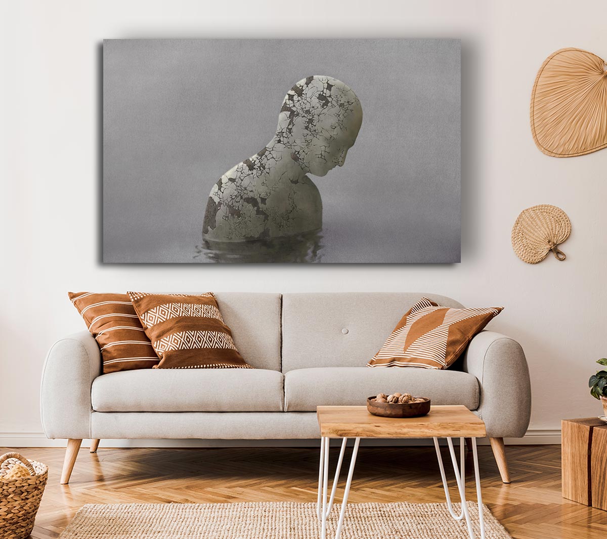 Eroded Statue In Water