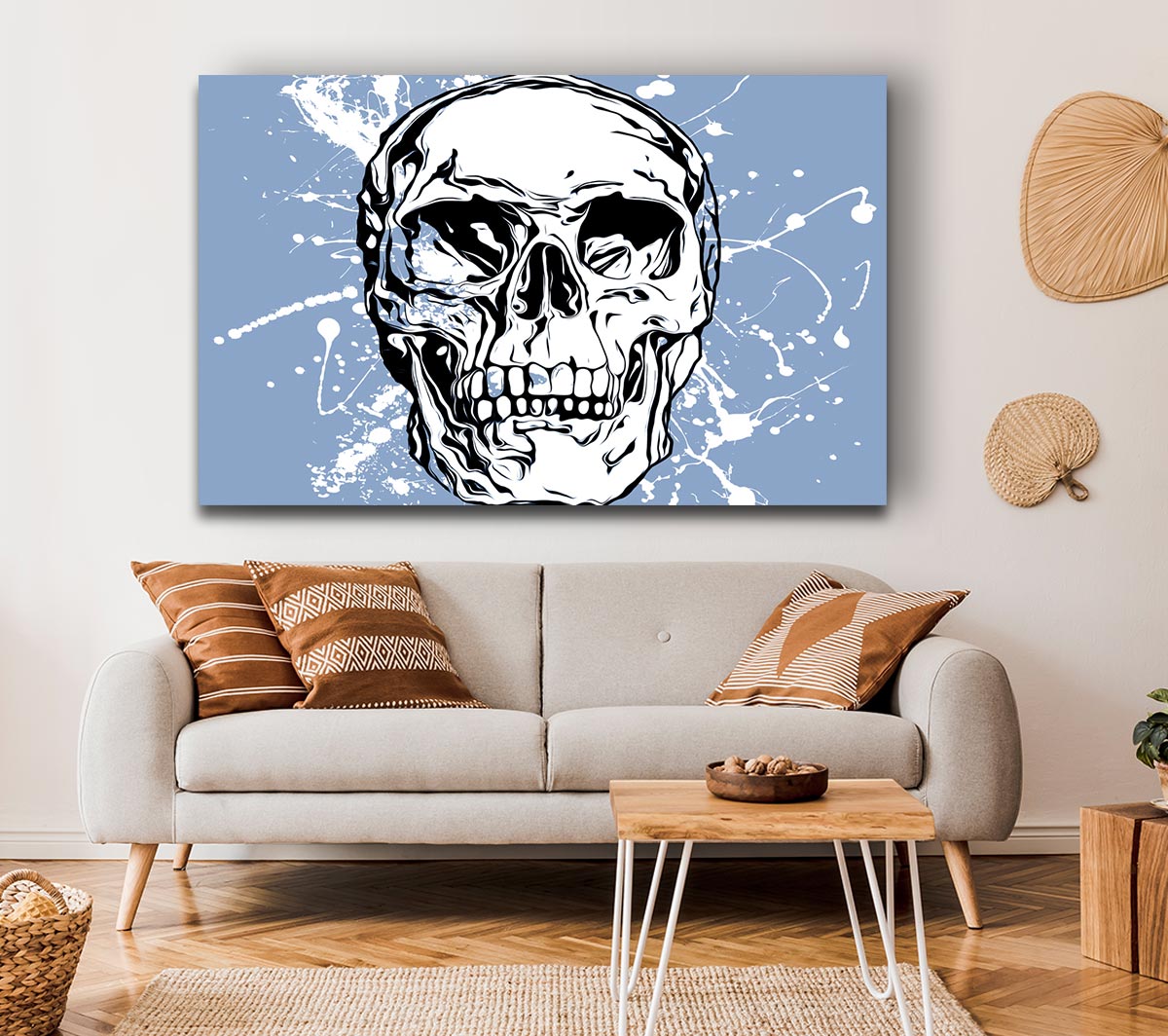 The White Splatter Skull