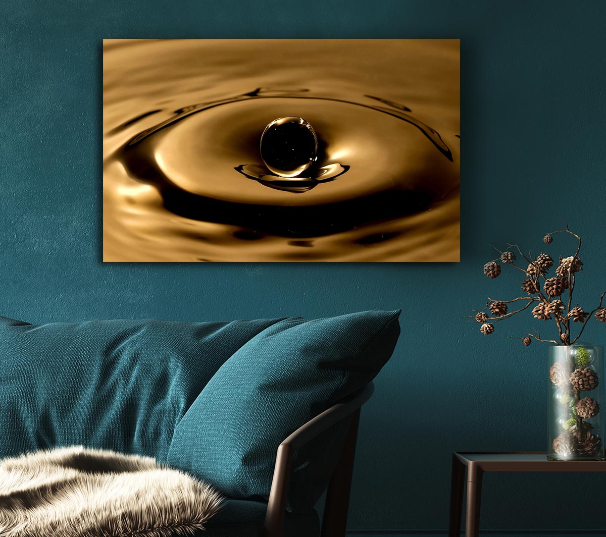 Sepia Water Drop