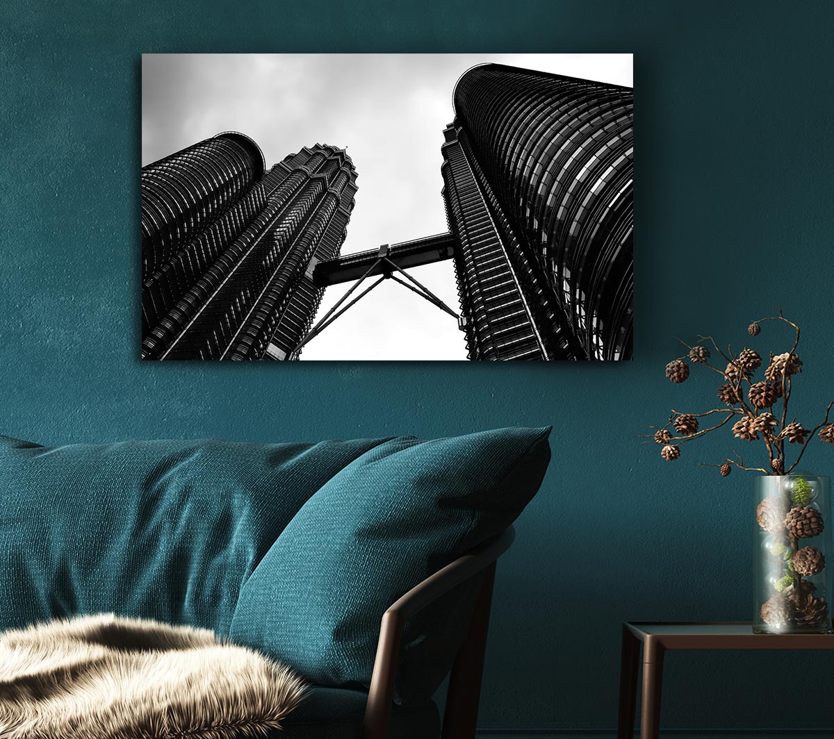 Petronas Towers Kuala Lumpur B n W