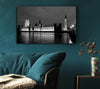 London Thames Houses Of Parliament B n W Night