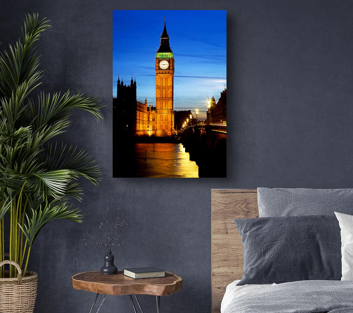 London Thames Reflection Of Big Ben