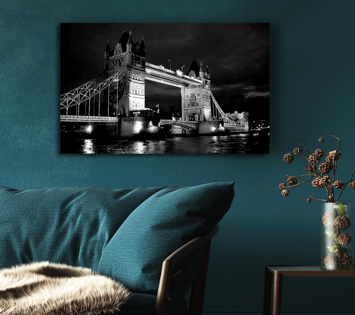 London Tower Bridge B n W