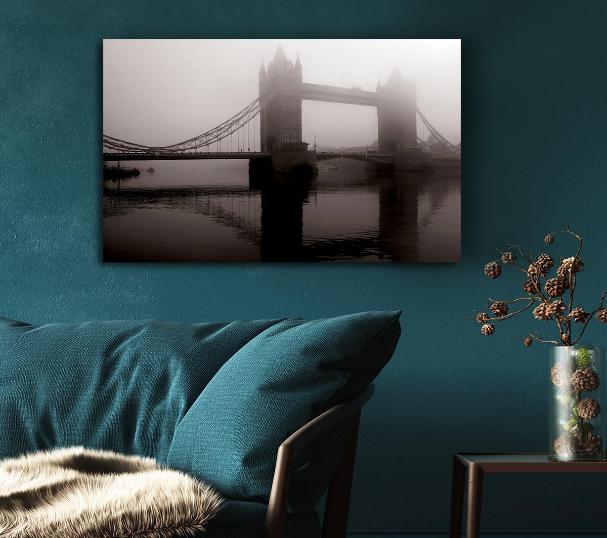 London Tower Bridge Mist