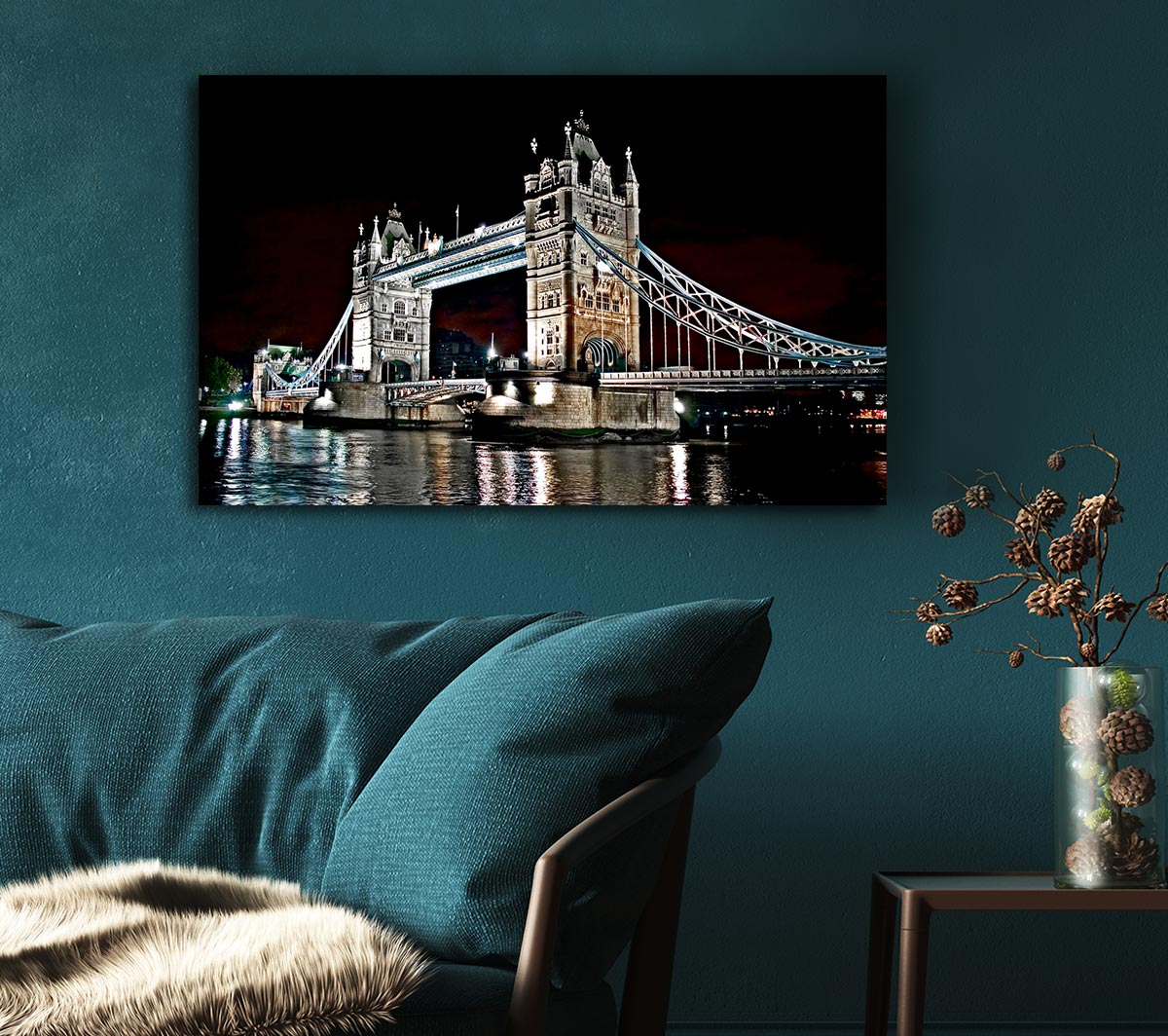 London Tower Bridge Night Lights