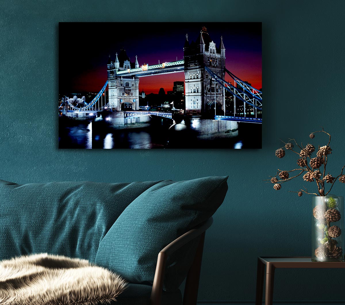 London Tower Bridge Night Vision