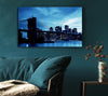 New York City Brooklyn Bridge Blue