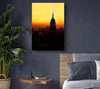 New York City Empire State Building Orange Glow